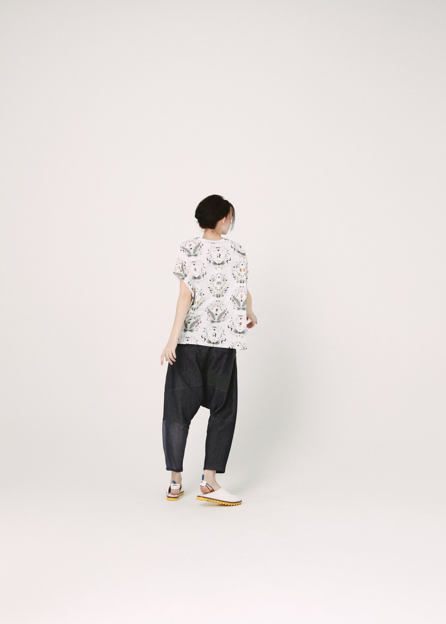 BEDSIDEDRAMA / Mix Tex Relax Jeans - INDIGO