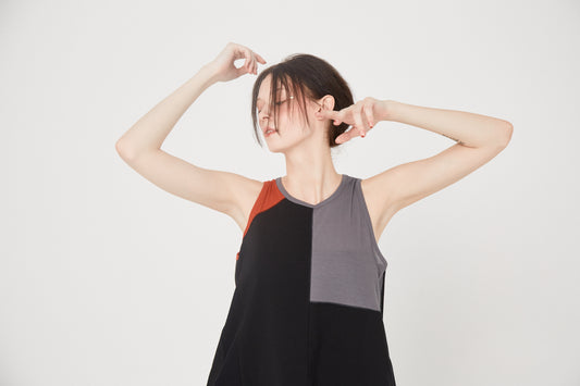 BEDSIDEDRAMA / Colored Tank Dress - BLACK