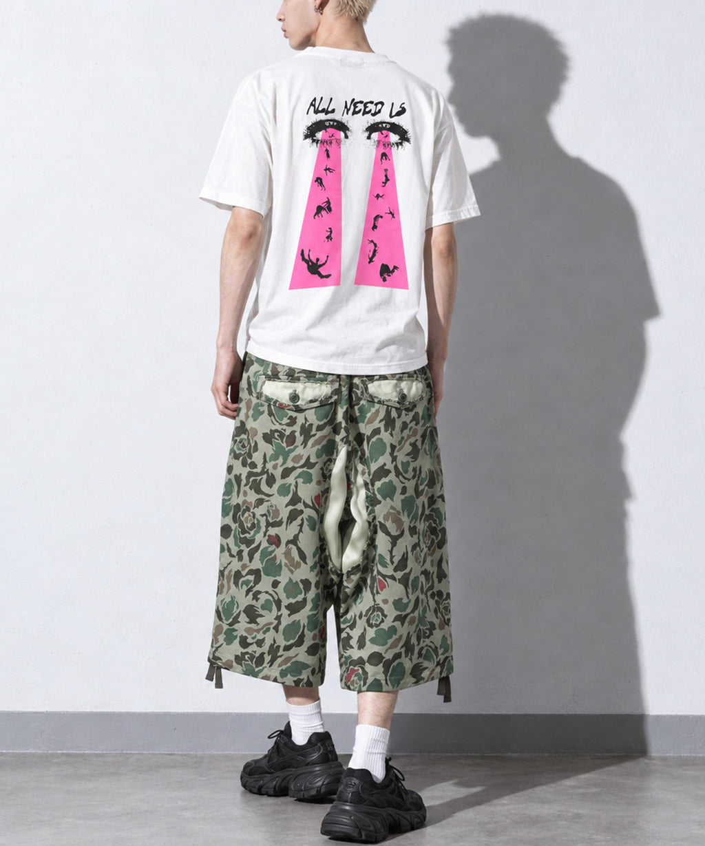 先行予約 NewRose / 80/- ROSE Camouflage HARF PANTS