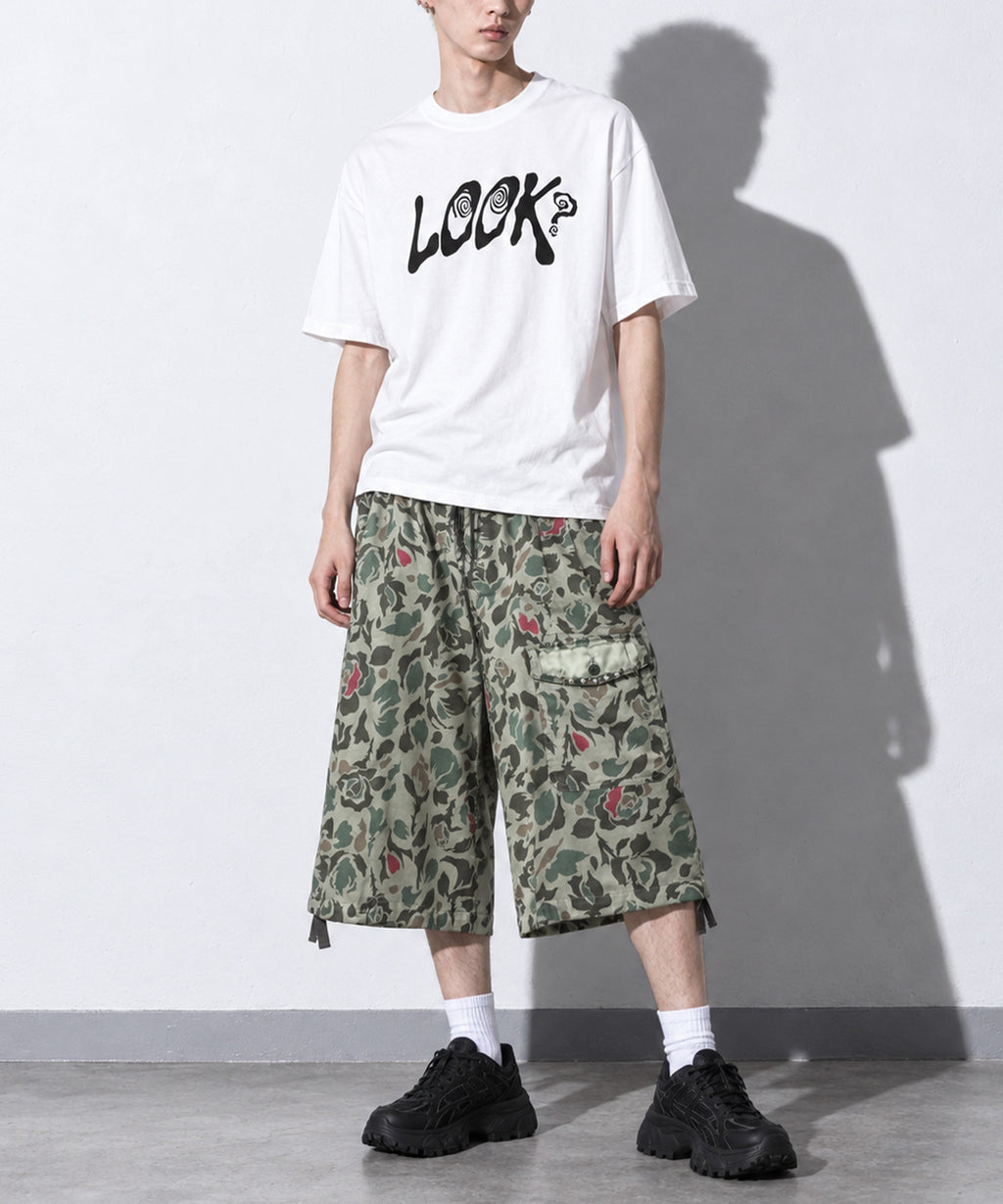 先行予約 NewRose / 80/- ROSE Camouflage HARF PANTS