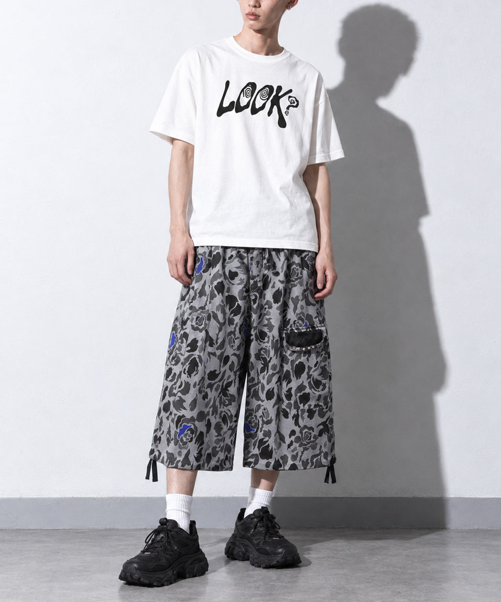 先行予約 NewRose / 80/- ROSE Camouflage HARF PANTS