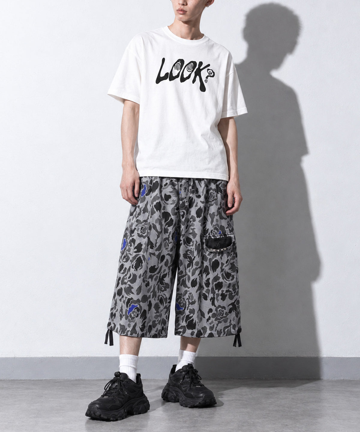 先行予約 NewRose / 80/- ROSE Camouflage HARF PANTS