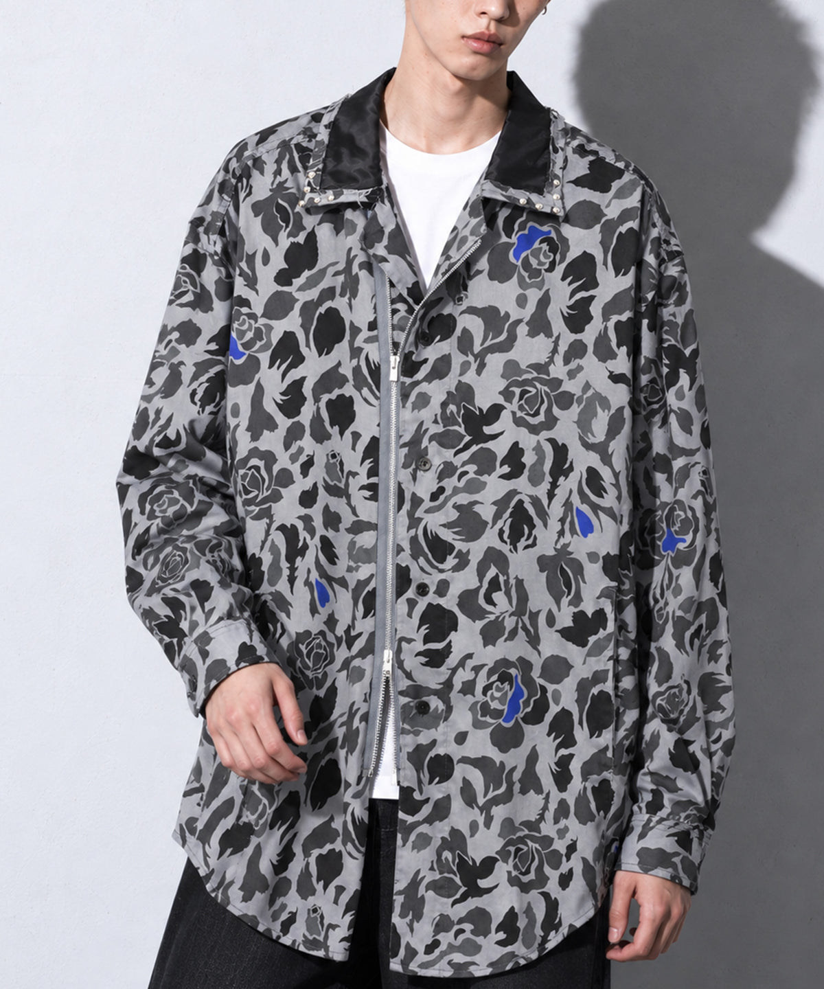 先行予約 NewRose / 80/- ROSE Camouflage RIDERS SHIRT
