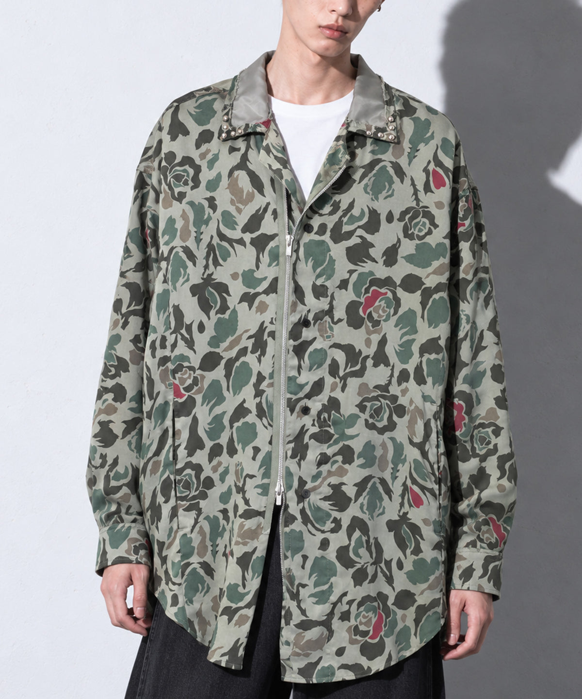 先行予約 NewRose / 80/- ROSE Camouflage RIDERS SHIRT