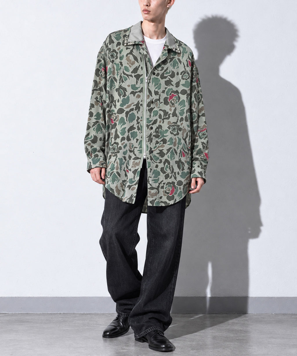 先行予約 NewRose / 80/- ROSE Camouflage RIDERS SHIRT