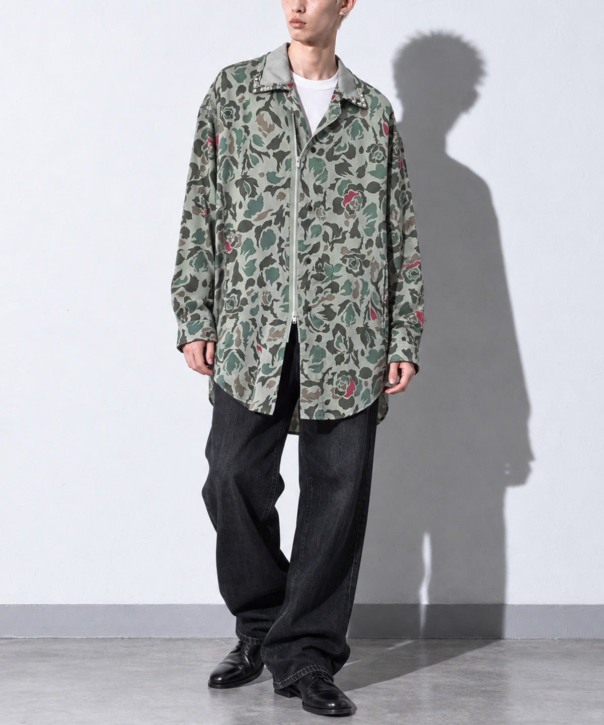 先行予約 NewRose / 80/- ROSE Camouflage RIDERS SHIRT