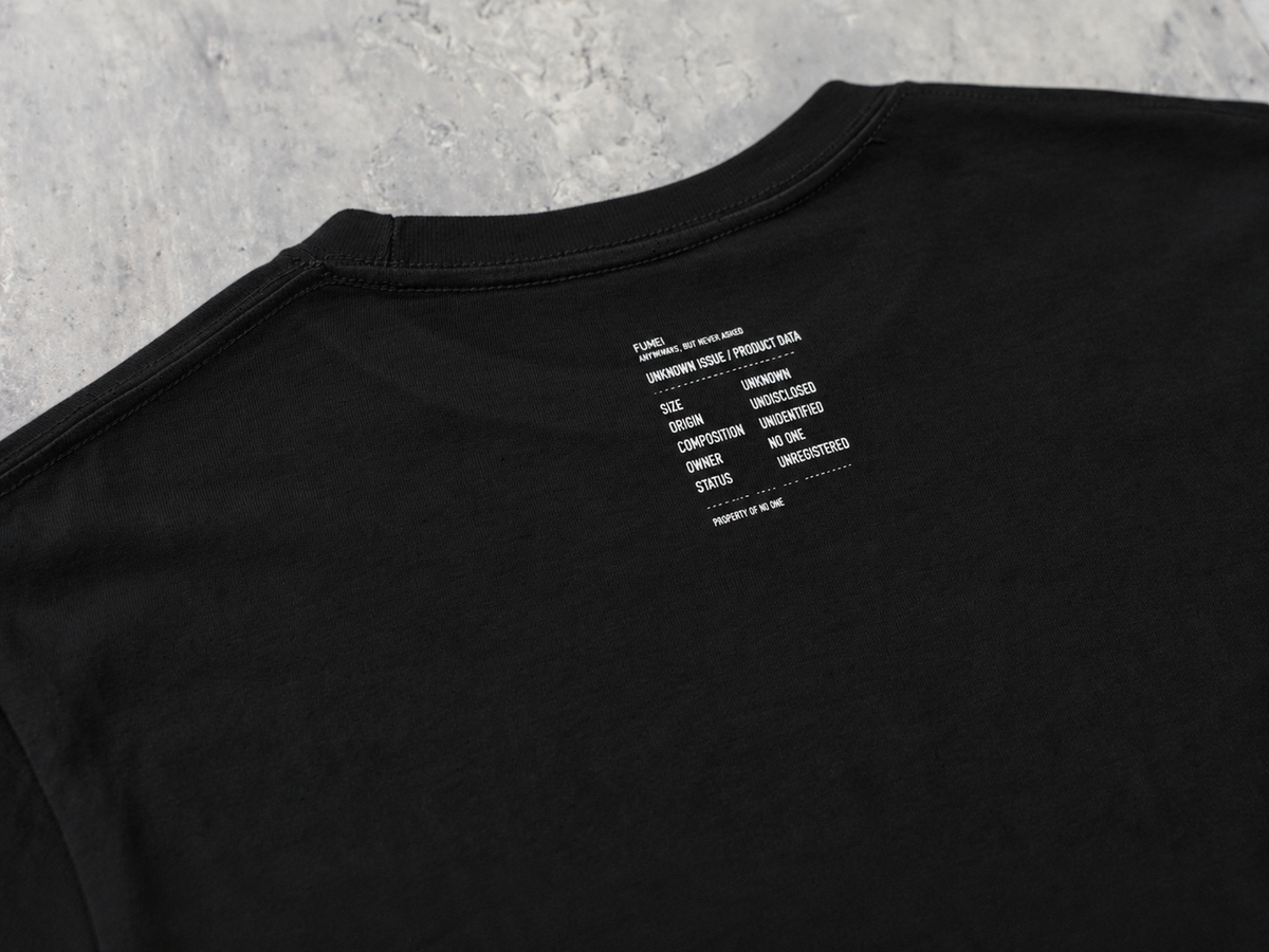 FUMEI / WAKE UP SANFRANCISCO TEE - BLACK