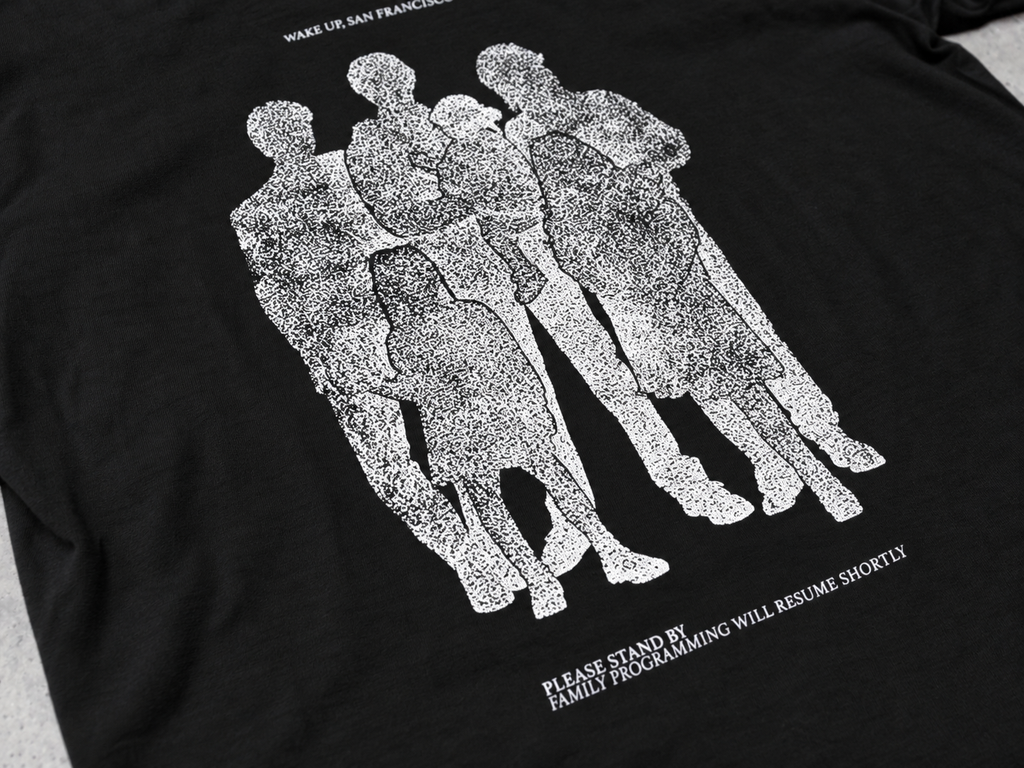 FUMEI / WAKE UP SANFRANCISCO TEE - BLACK