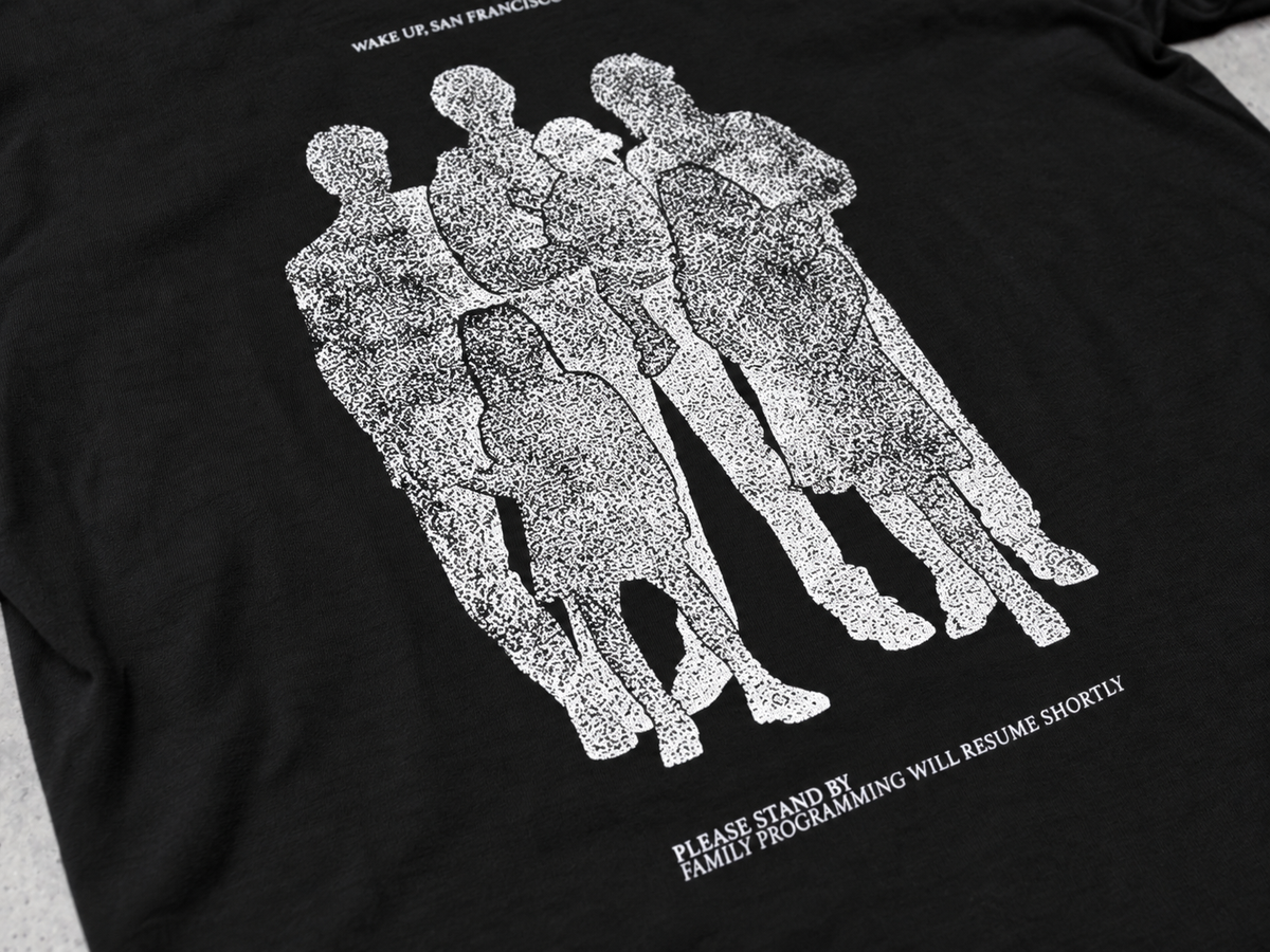 FUMEI / WAKE UP SANFRANCISCO TEE - BLACK