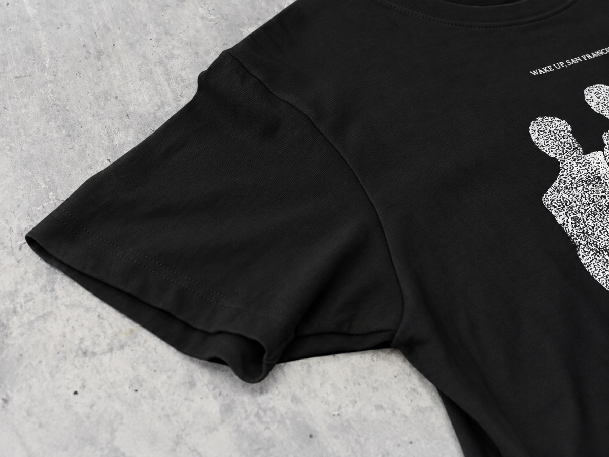 FUMEI / WAKE UP SANFRANCISCO TEE - BLACK