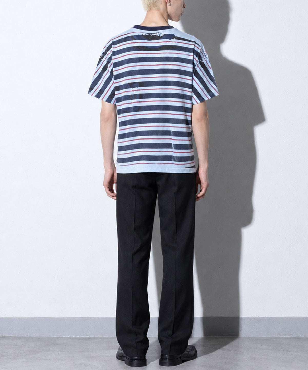 先行予約 NewRose / DIAGONAL STRIPE PRINT Tee