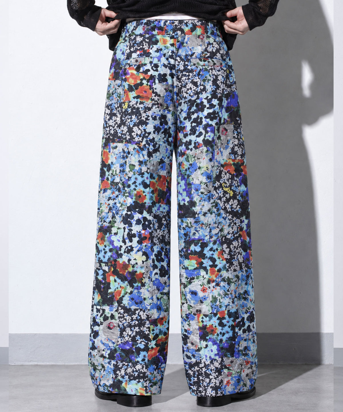 先行予約 NewRose / FLOWER PATCHWORK PANTS