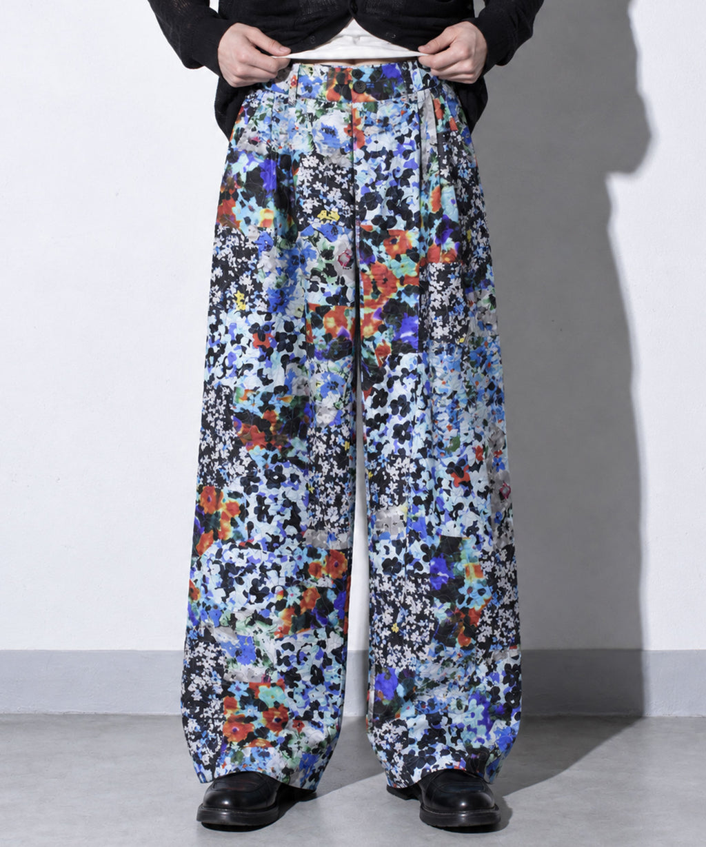 先行予約 NewRose / FLOWER PATCHWORK PANTS