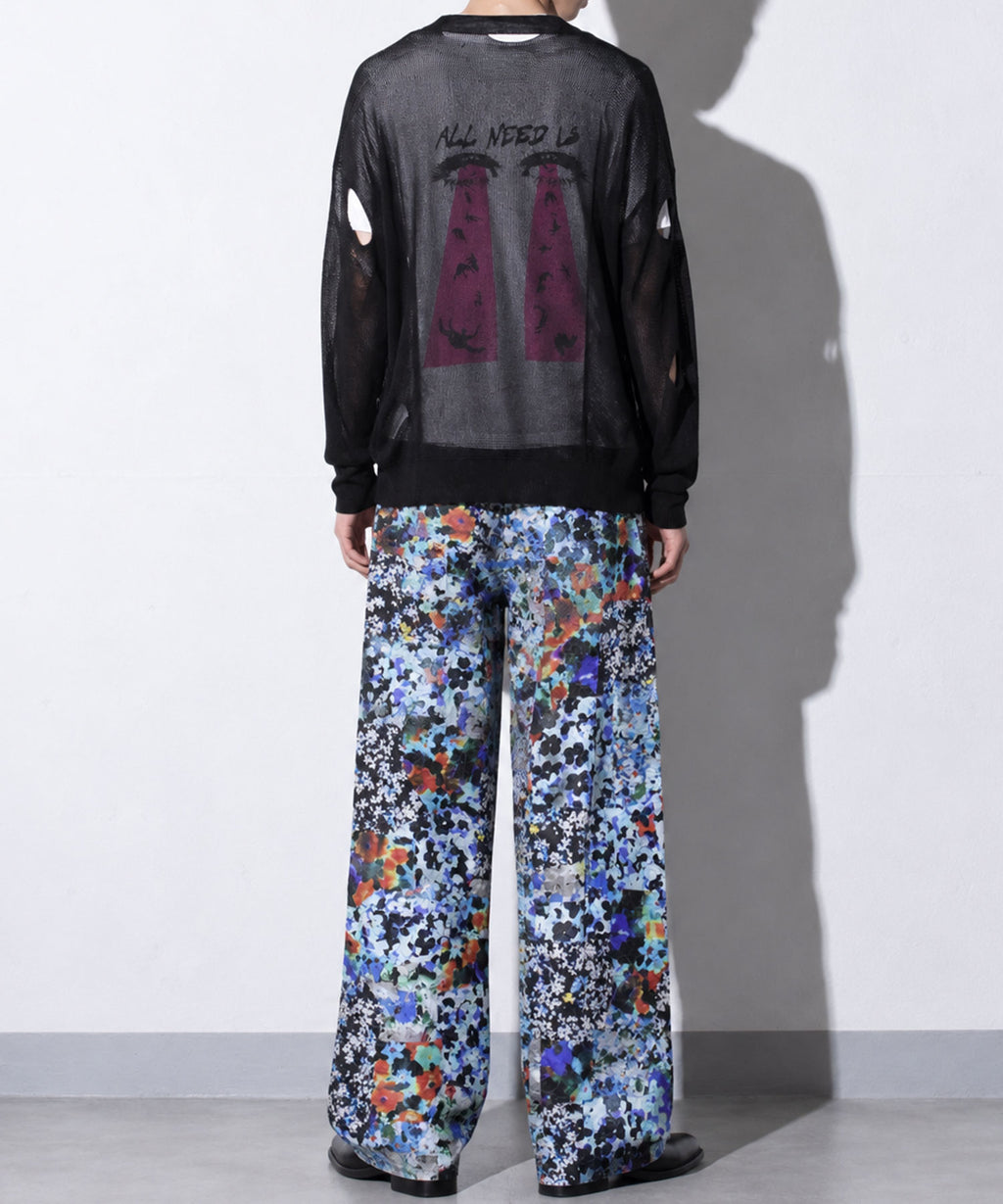 先行予約 NewRose / FLOWER PATCHWORK PANTS