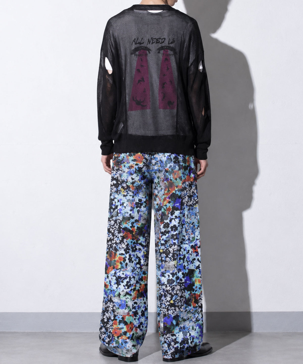 先行予約 NewRose / FLOWER PATCHWORK PANTS
