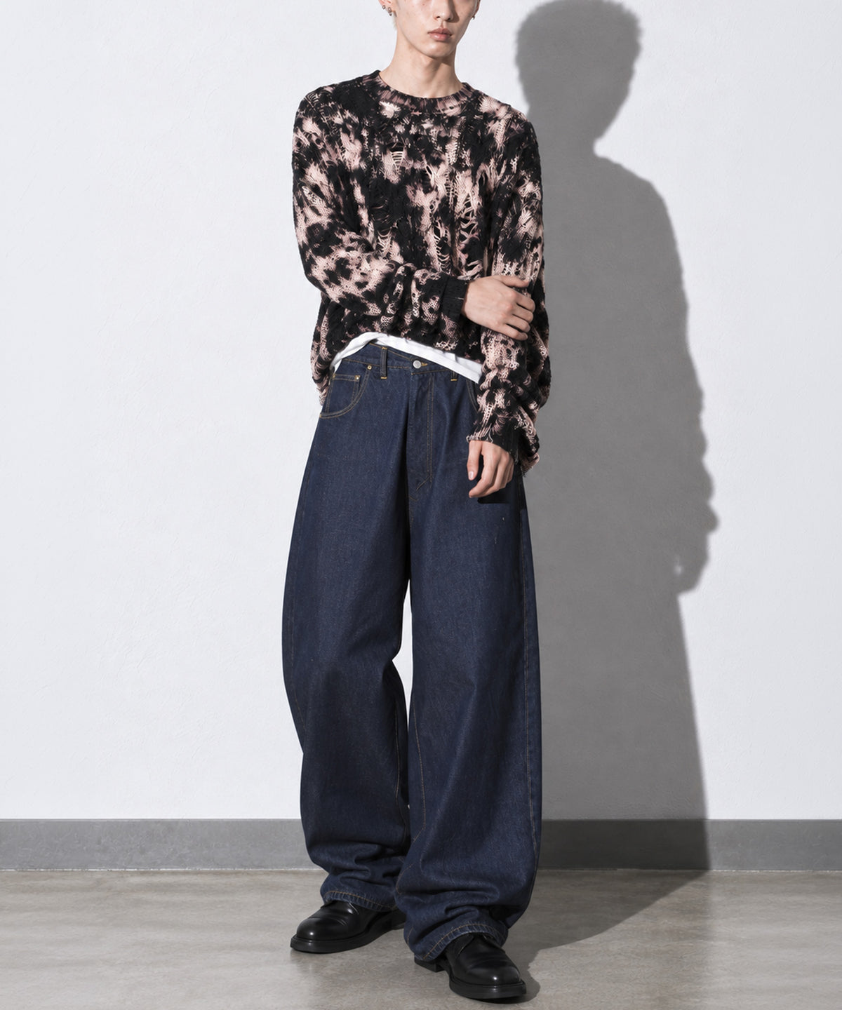 先行予約 NewRose / FOLD THE WAIST PANTS (wash finish)