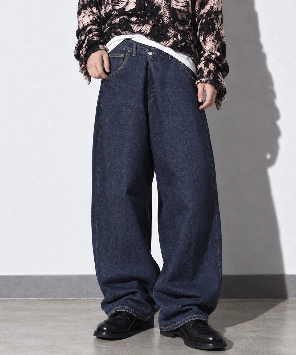 先行予約 NewRose / FOLD THE WAIST PANTS (wash finish)