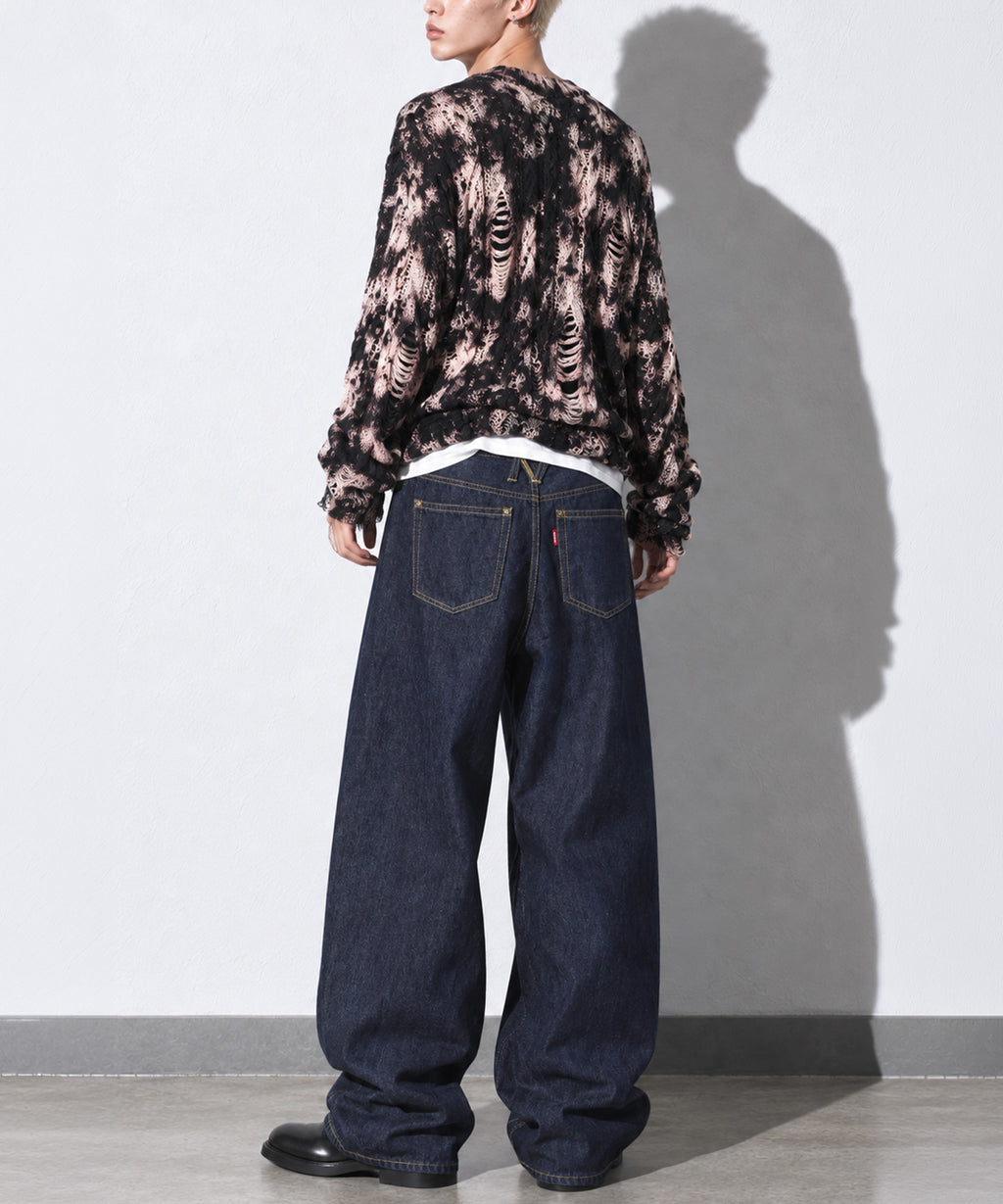 先行予約 NewRose / FOLD THE WAIST PANTS (wash finish)