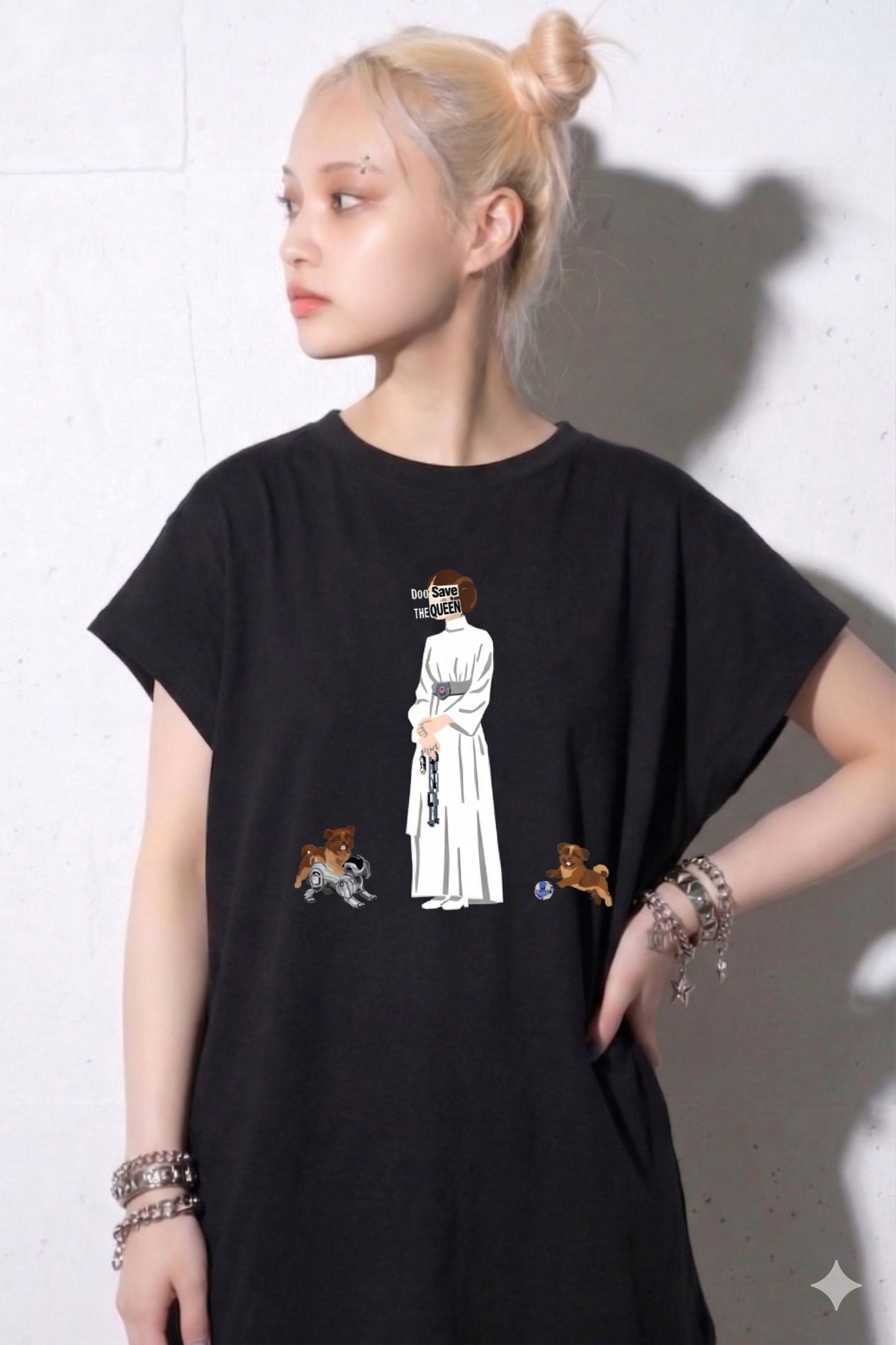 先行予約 BEDSIDEDRAMA / DOG SAVE THE QUEEN Dress Tee