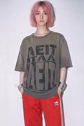 THE JEAN PIERRE / Pigmentdye AEIT Tee - DARK CHOCO