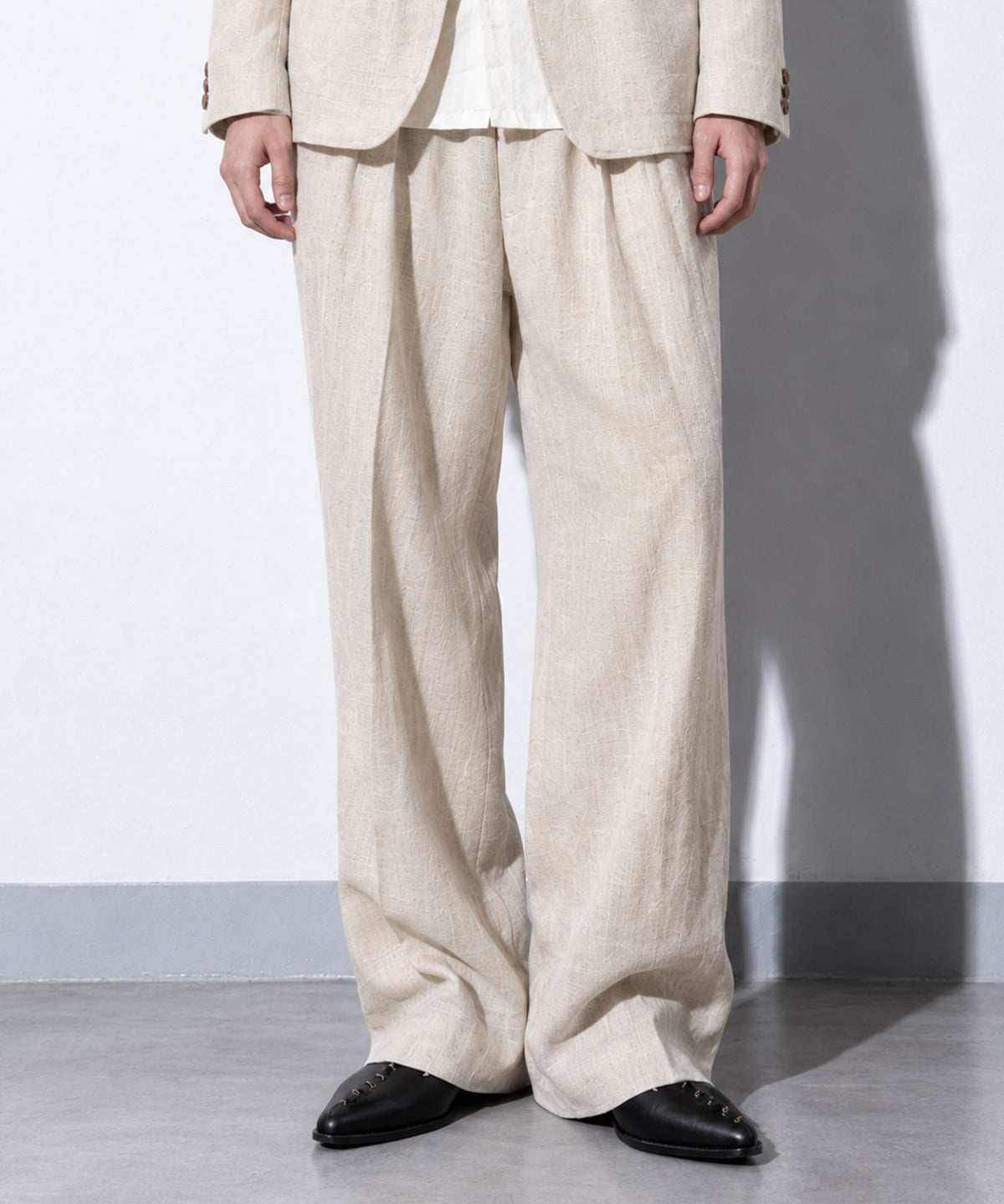 先行予約 NewRose / 40/- LINEN VOILE 2TUCK PANTS