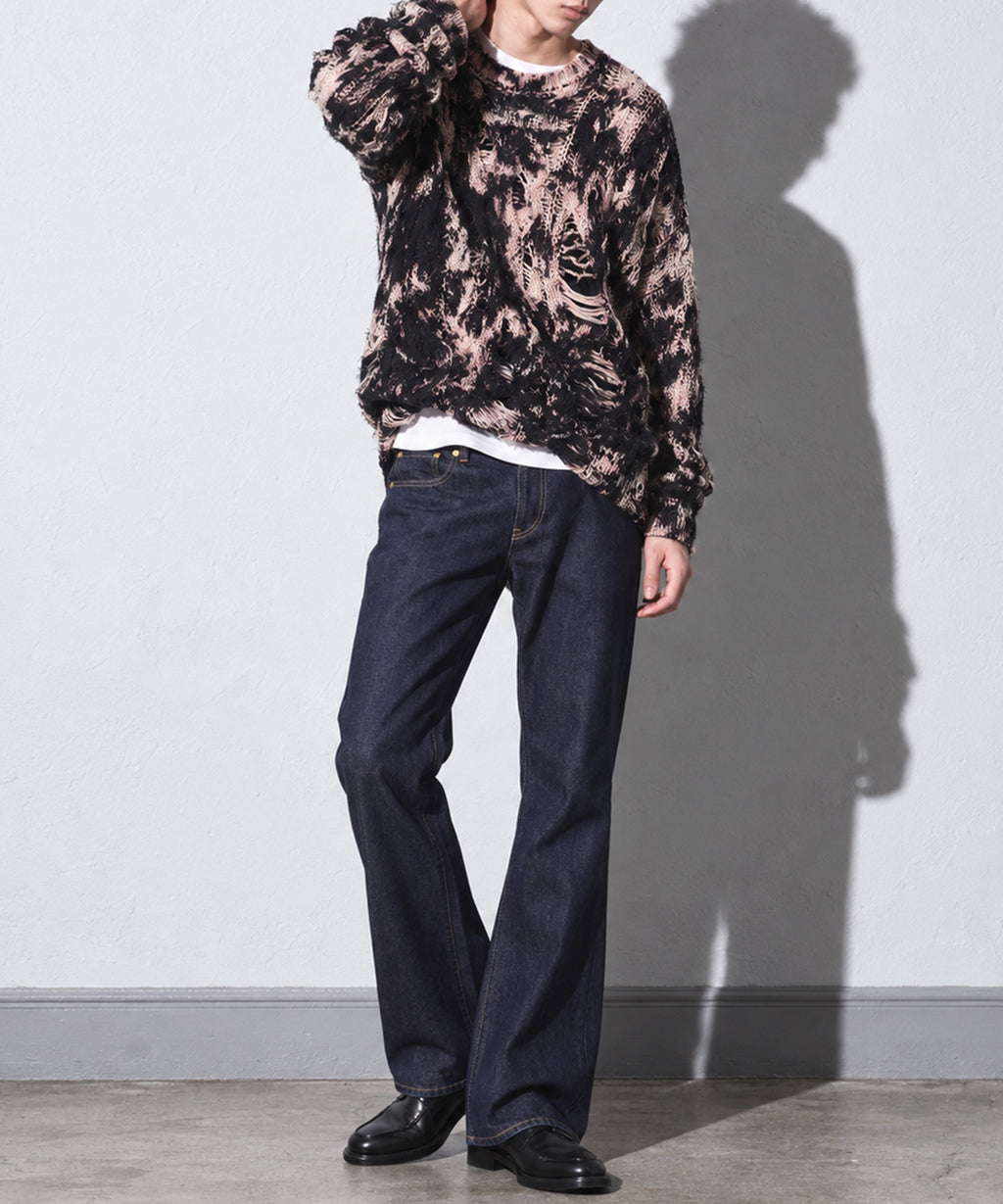 先行予約 NewRose / MIDDLE FIT FLARE PANTS (wash finish)