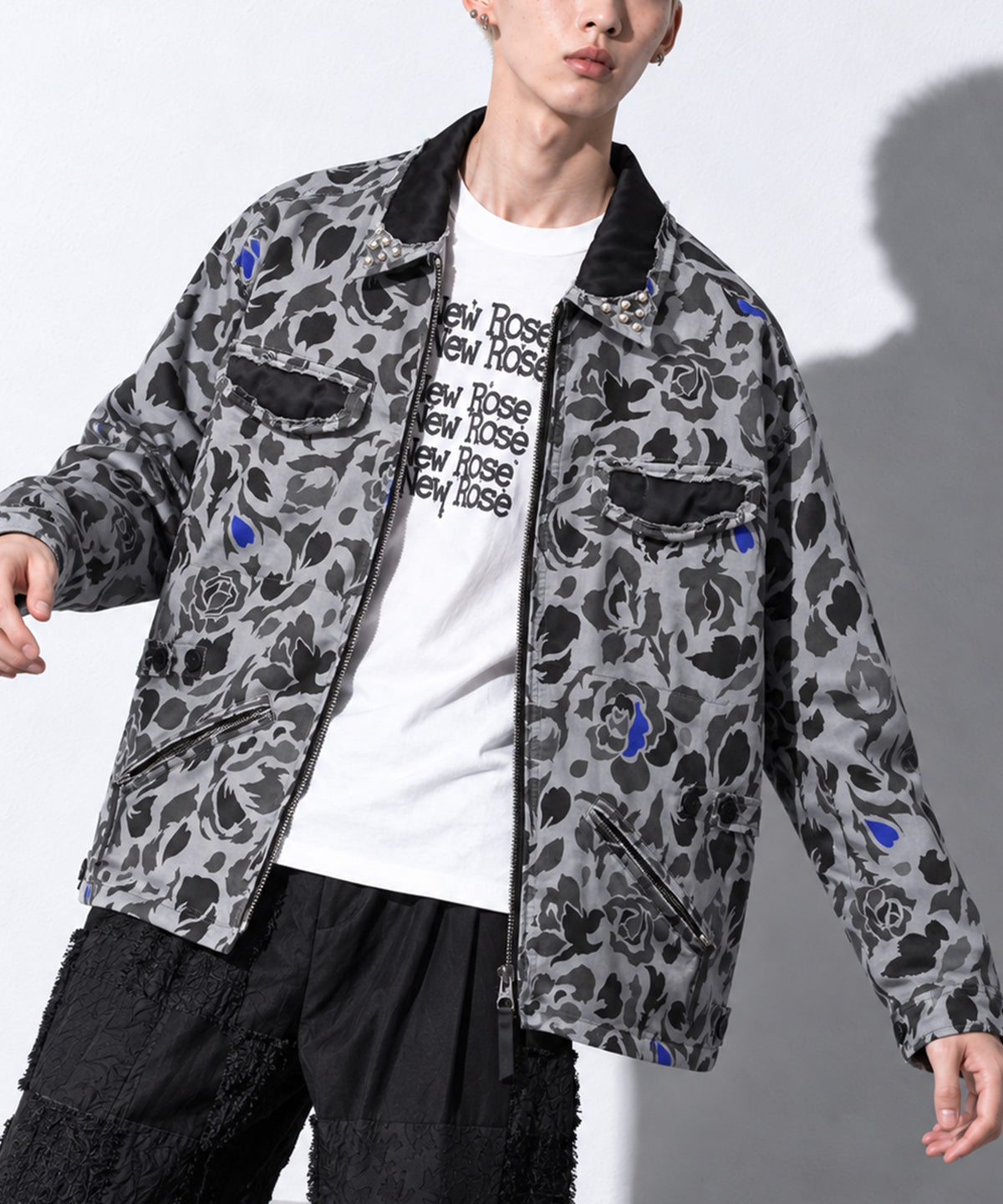 先行予約 NewRose / 80/- ROSE Camouflage REVERSIBLE JACKET