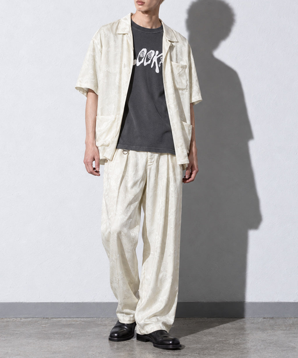 先行予約 NewRose / ROSE Jacquard TUCK PANTS