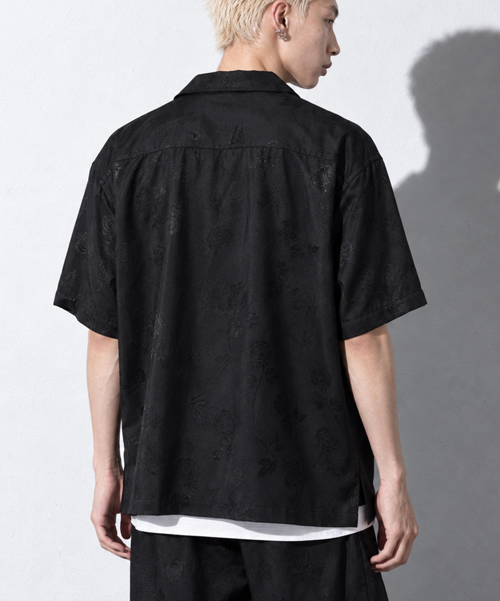 先行予約 NewRose / ROSE Jacquard Open-collar SHIRT
