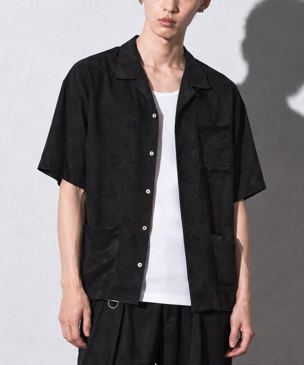 先行予約 NewRose / ROSE Jacquard Open-collar SHIRT