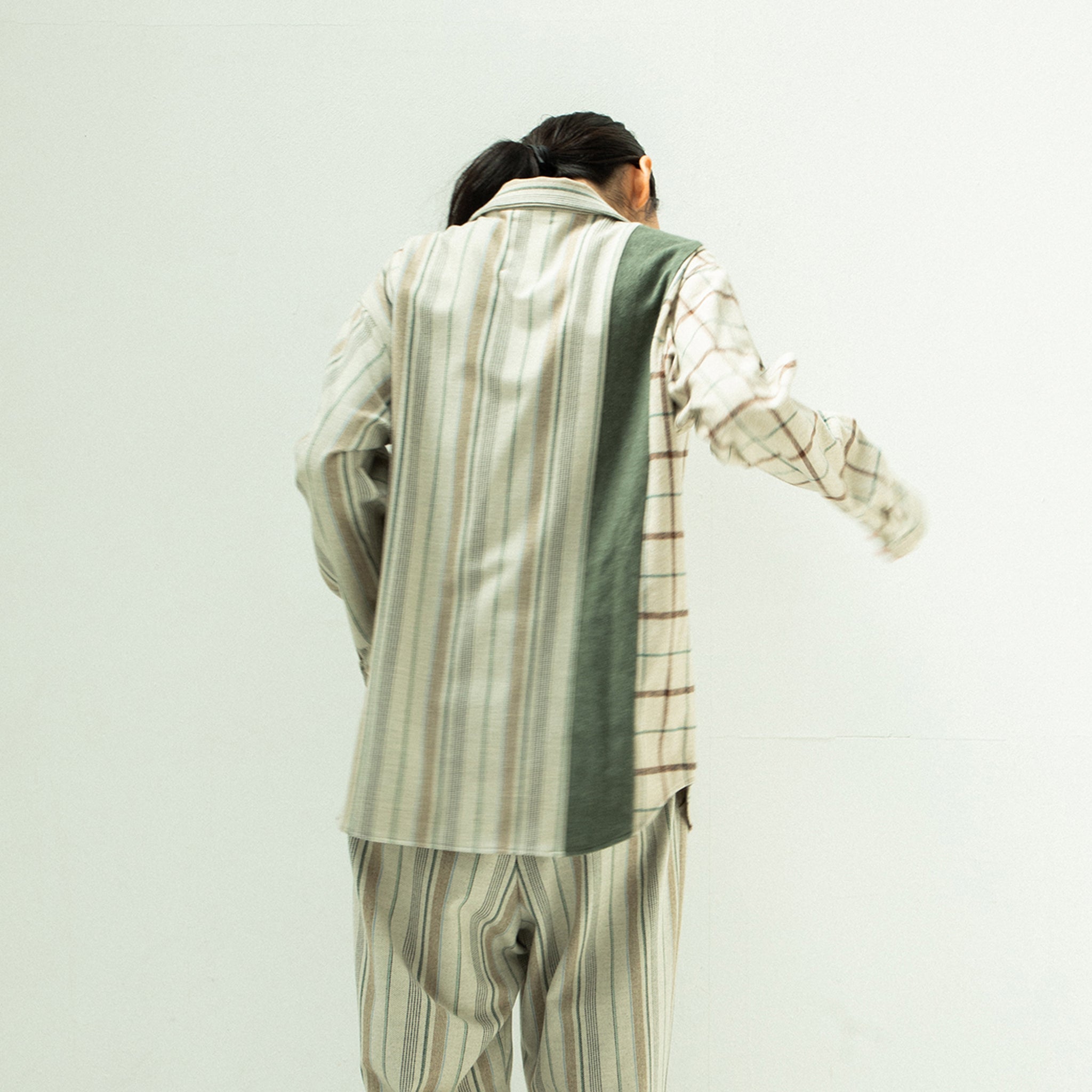 STOF / MIX STRIPE SHIRTS - BEIGE