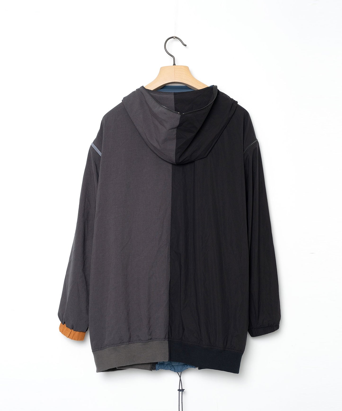 STOF / MELTING COLOR 3WAY HOODIE JACKET - BLACK