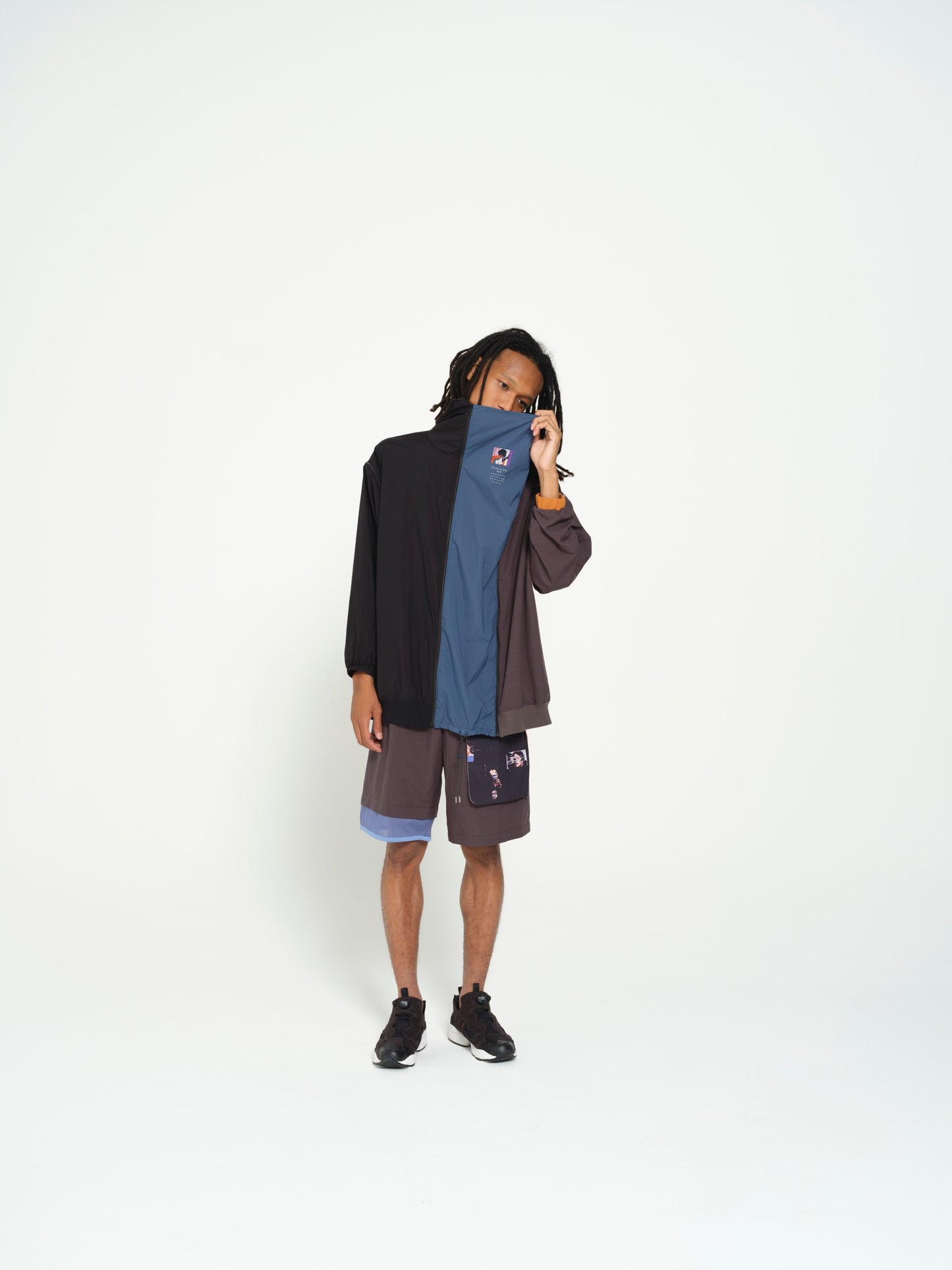 STOF / MELTING COLOR 3WAY HOODIE JACKET - BLACK