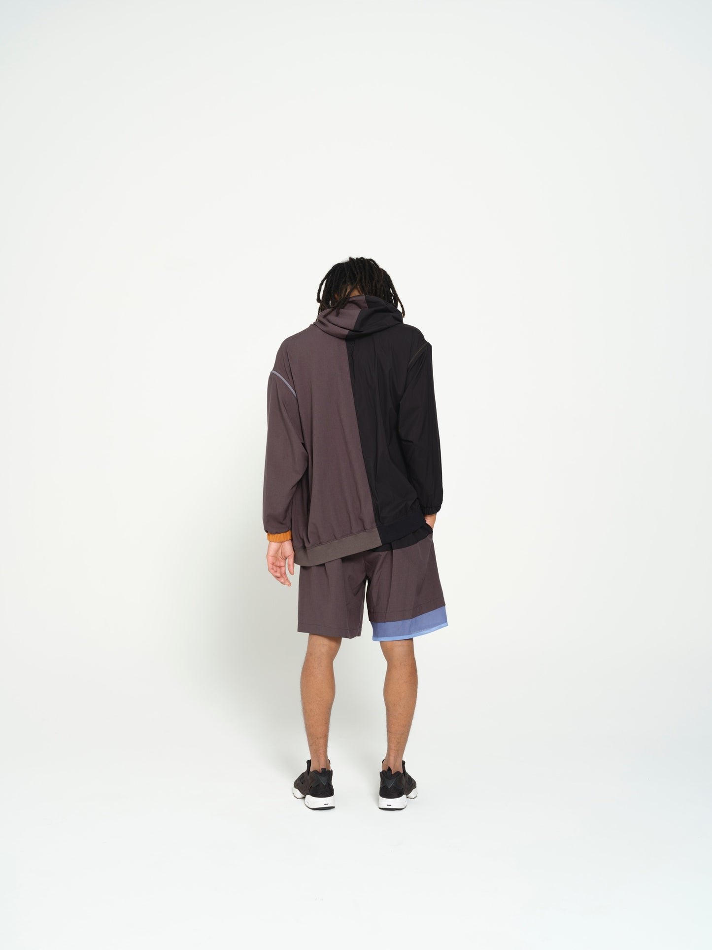 STOF / MELTING COLOR 3WAY HOODIE JACKET - BLACK