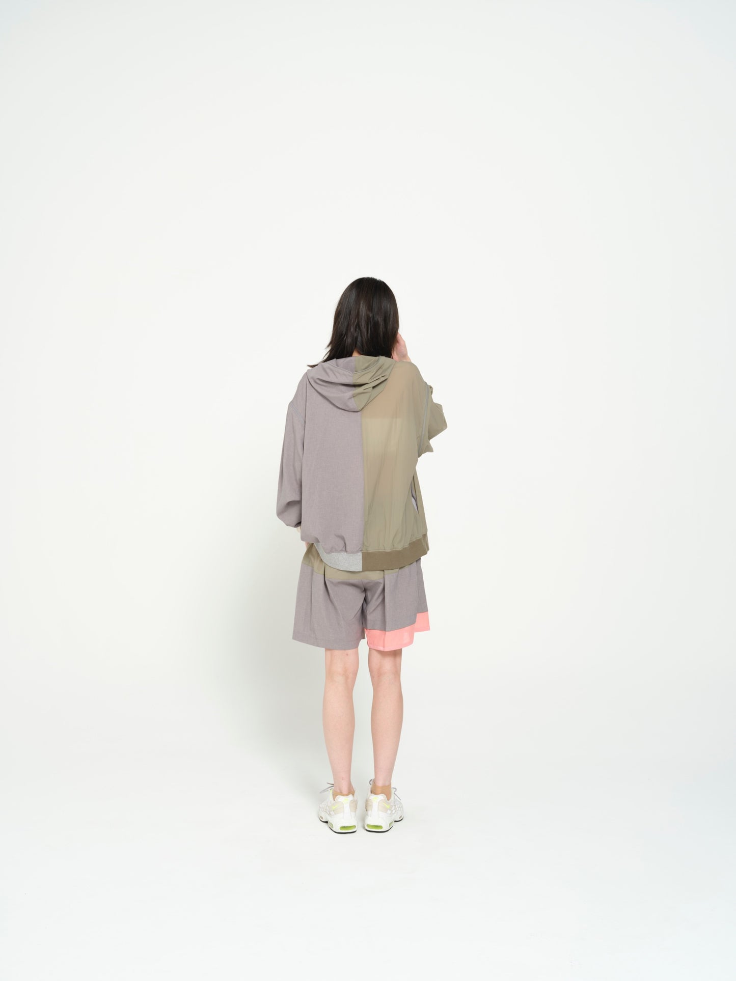 STOF / MELTING COLOR 3WAY HOODIE JACKET - GREY
