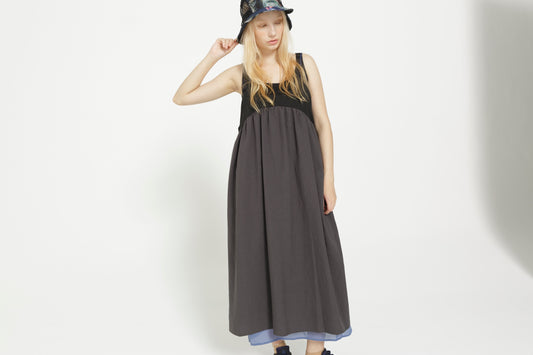 STOF / MELTING COLOR ONE-PIECE - BLACK