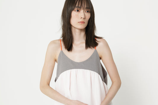 STOF / MELTING COLOR ONE-PIECE - WHITE