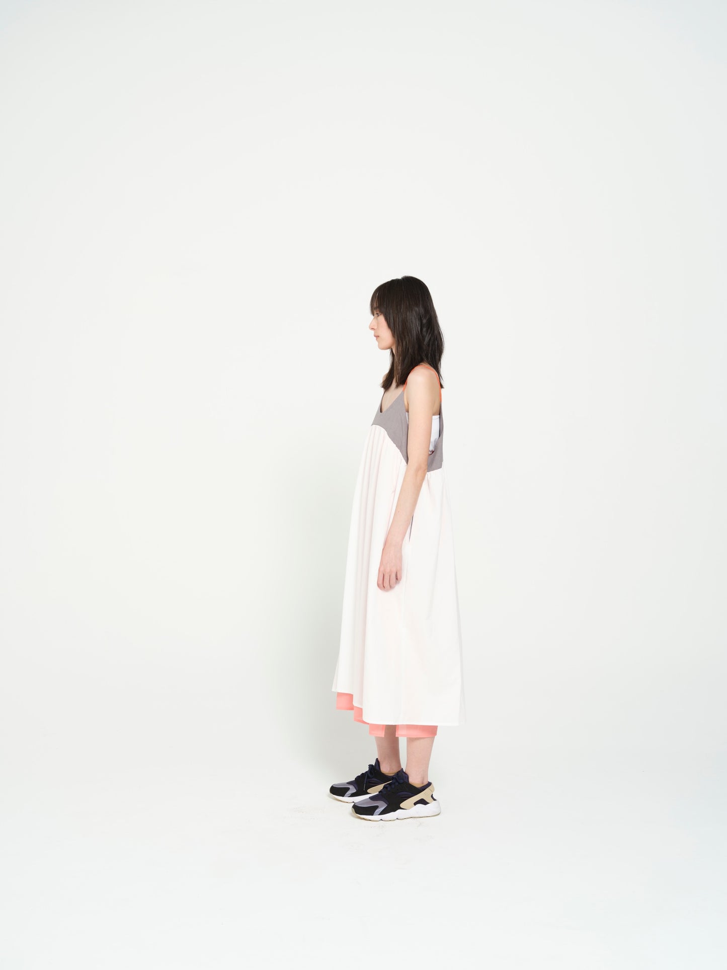 STOF / MELTING COLOR ONE-PIECE - WHITE