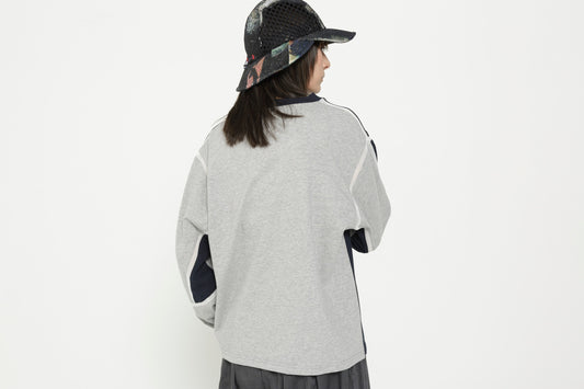 STOF / COMPLEXITY BORDER L/S TEE - NAVY
