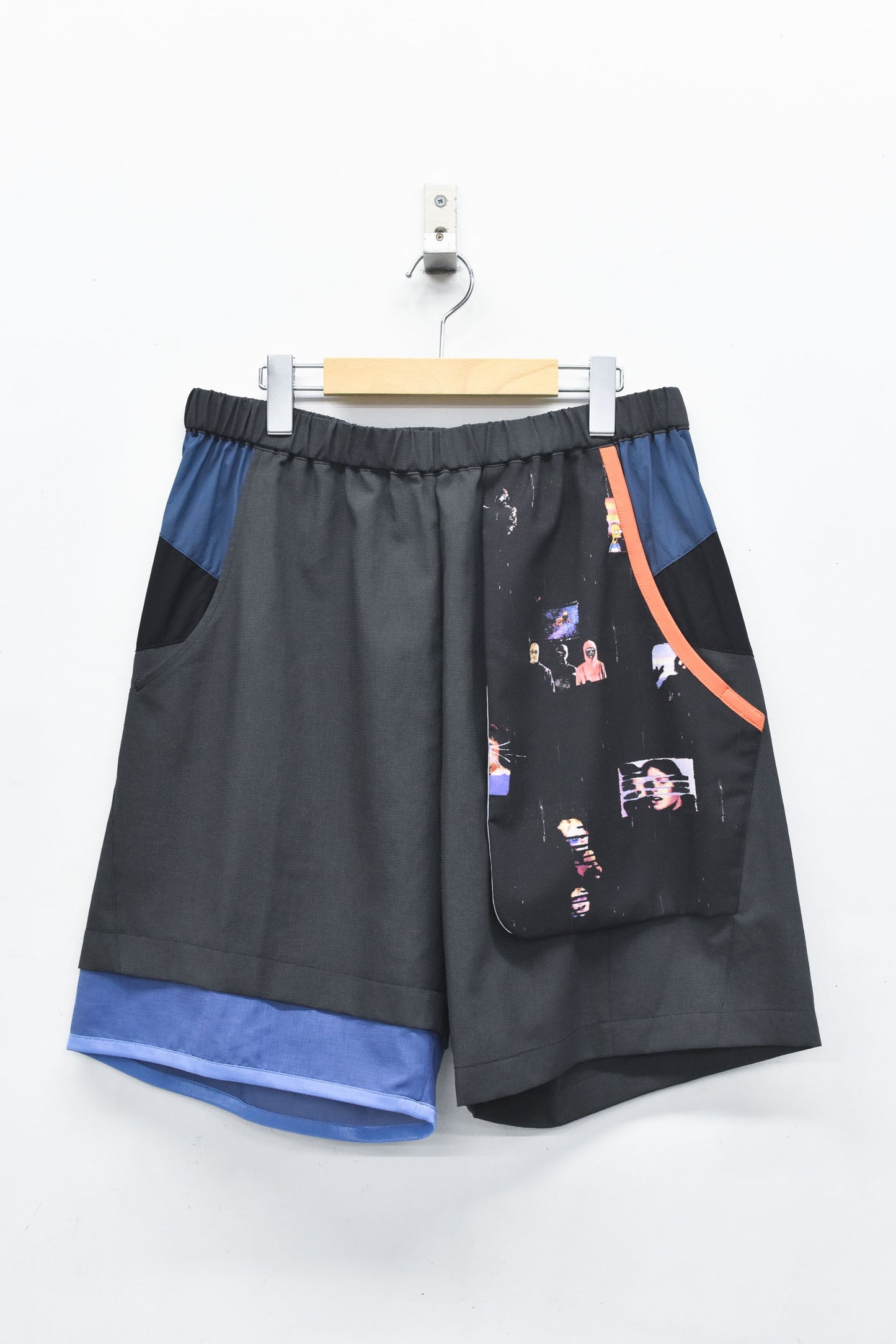 STOF / MELTING MIX SHORT PANTS - BLACK
