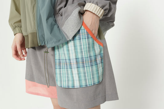STOF / MELTING MIX SHORT PANTS - GREY