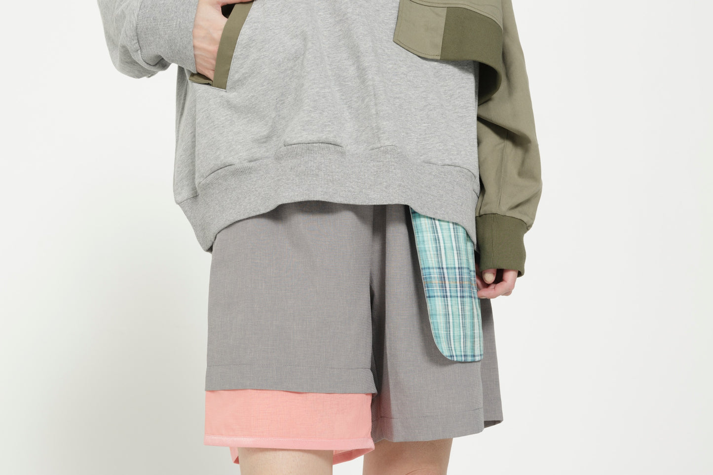 STOF / MELTING MIX SHORT PANTS - GREY