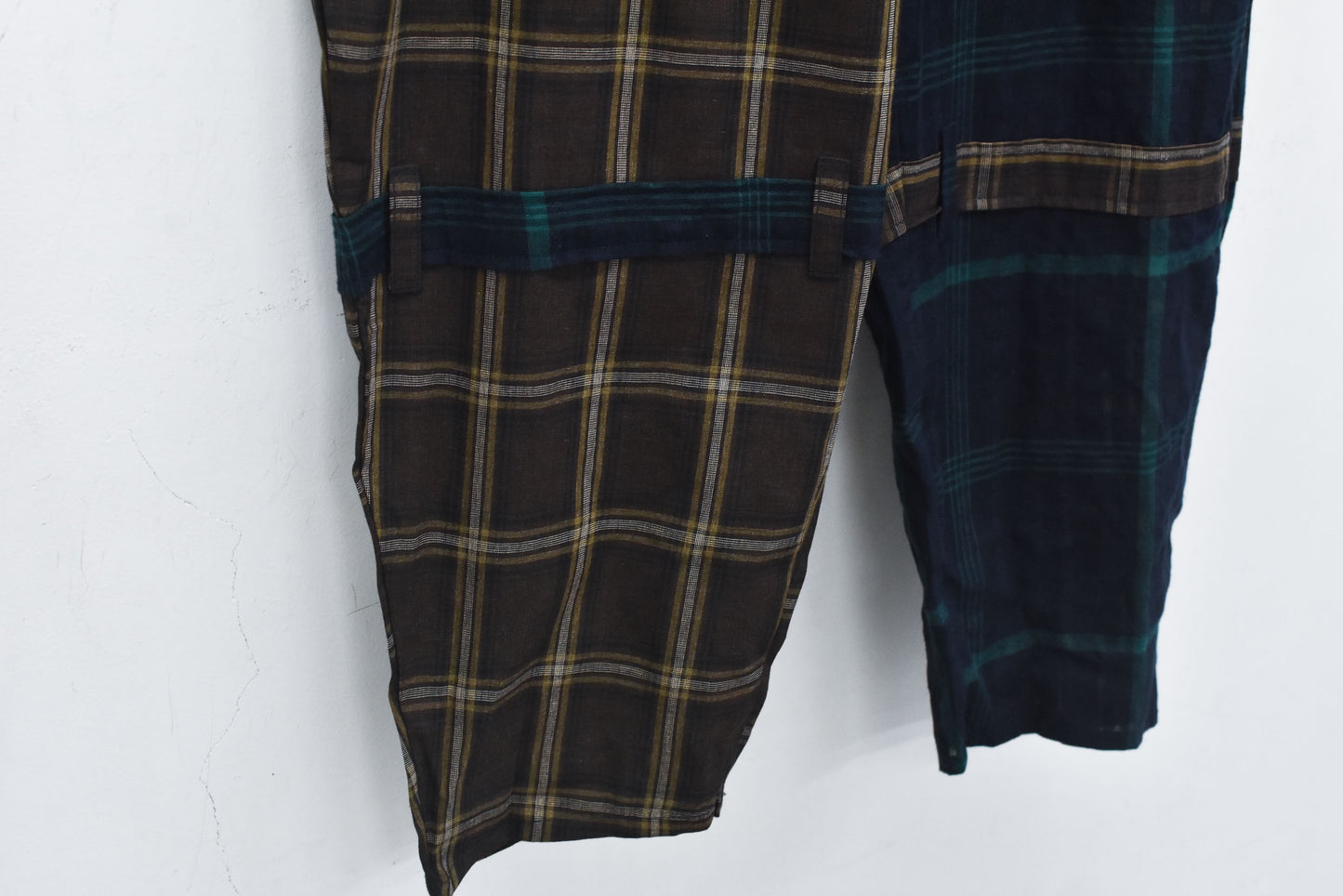 STOF / MIX CHECK BONTAGE PANTS - BLACK