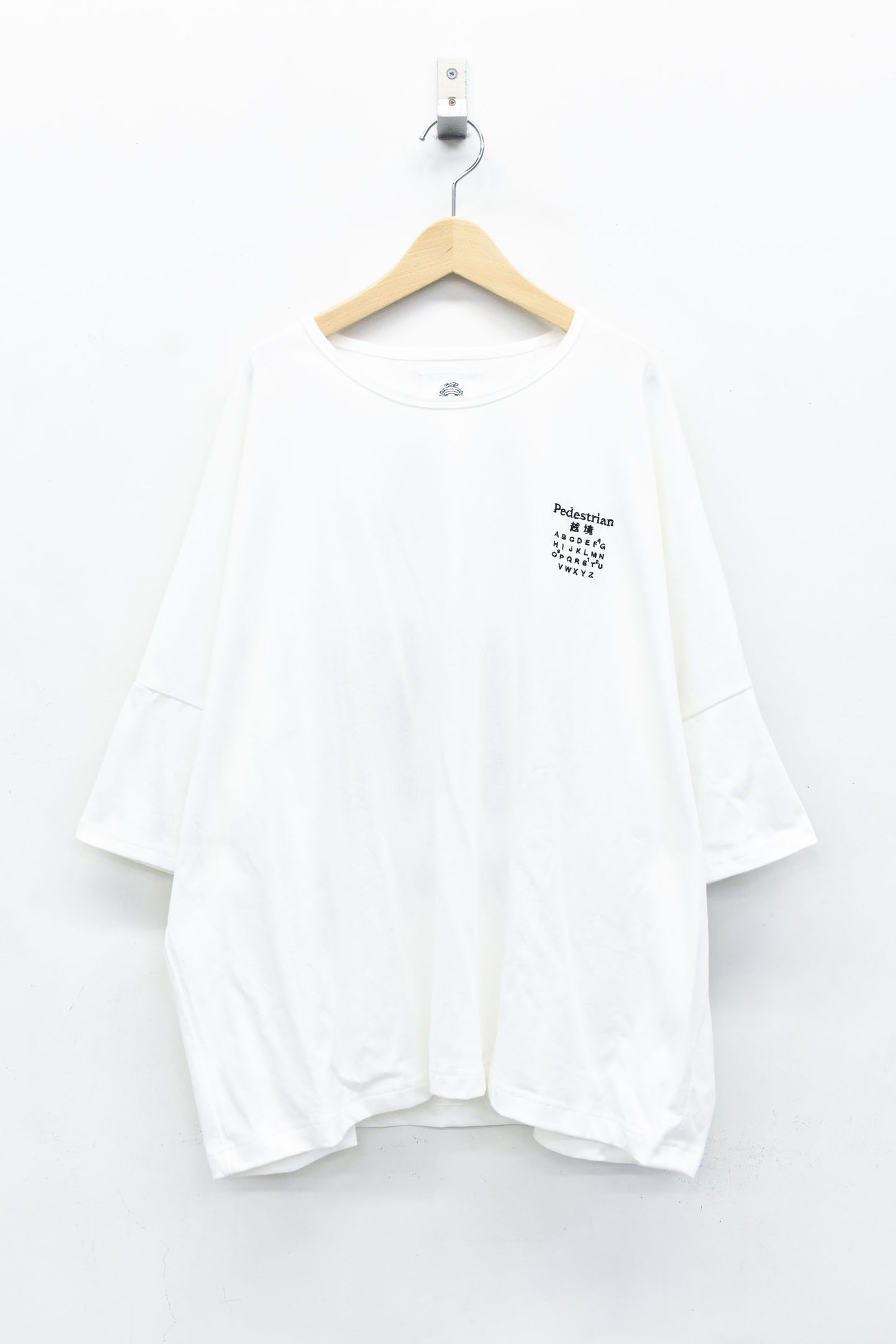 STOF / TRIBE EMBROI BIG TEE - WHITE