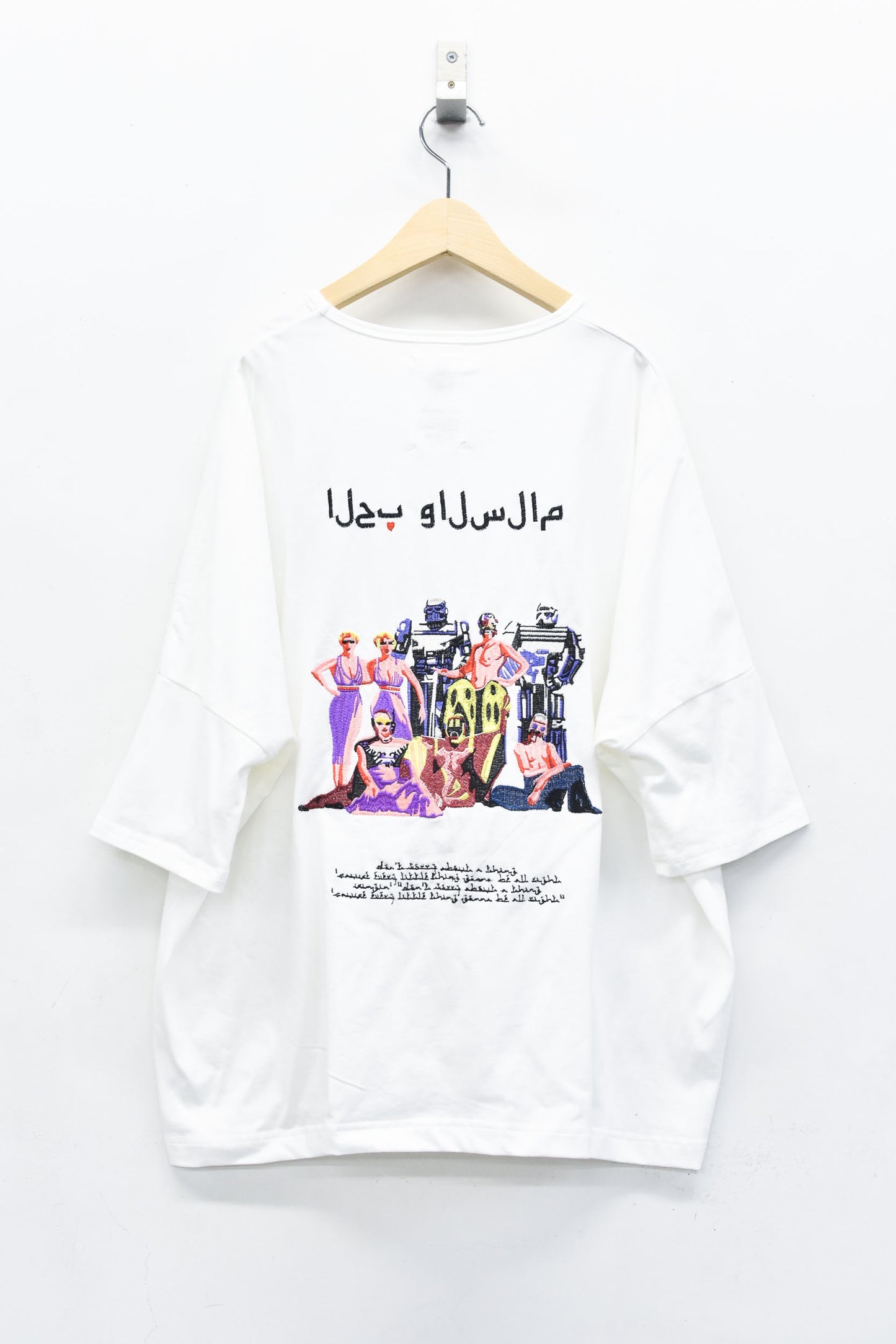 STOF / TRIBE EMBROI BIG TEE - WHITE