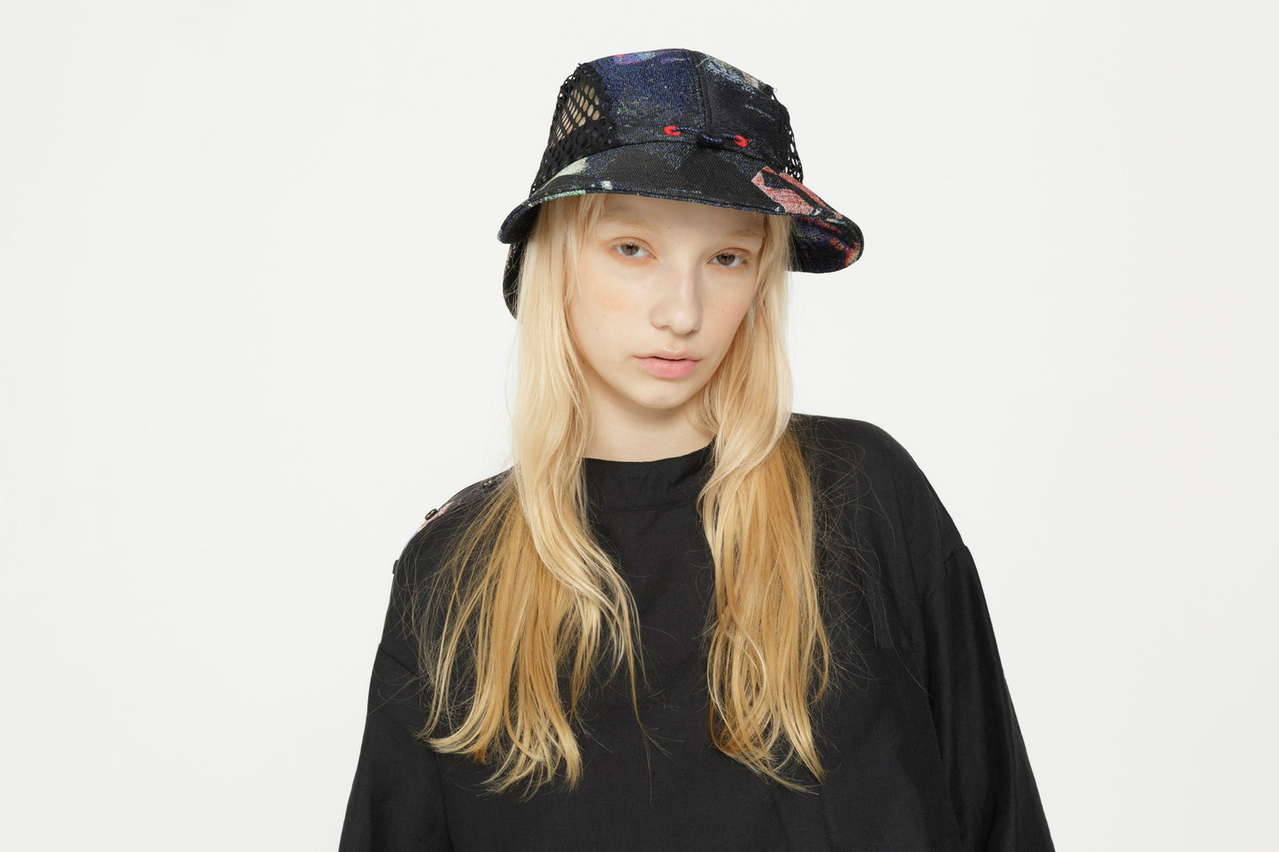 STOF / PEDESTRIAN STAND COLLAR SHIRT - BLACK