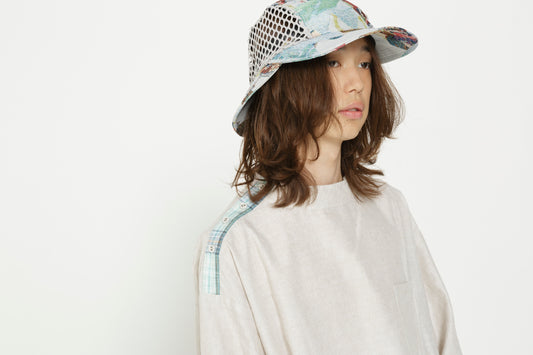 STOF / PEDESTRIAN STAND COLLAR SHIRT - NATURAL