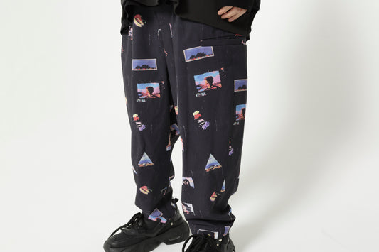 STOF / PEDESTRIAN WIDE PANTS - BLACK
