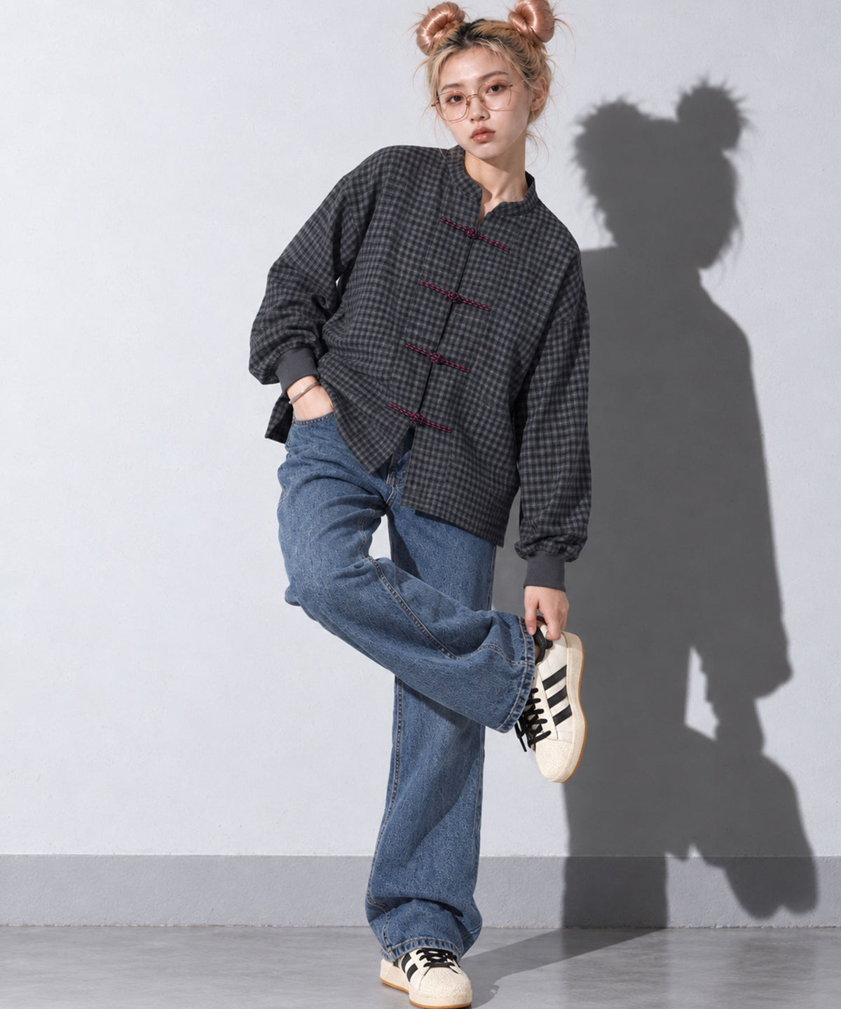 先行予約 STOF / CHECKED KUNG FU SHIRT