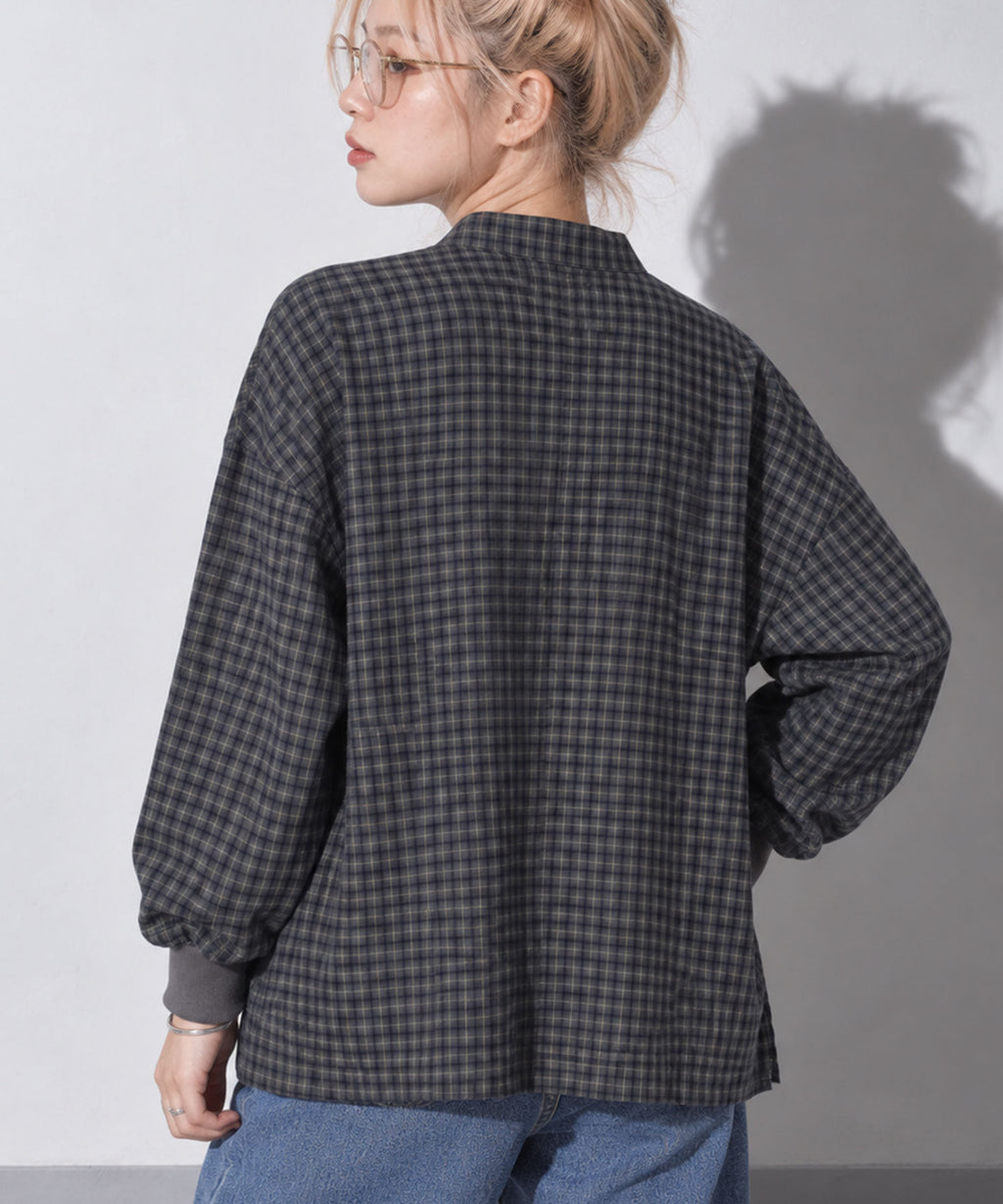 先行予約 STOF / CHECKED KUNG FU SHIRT